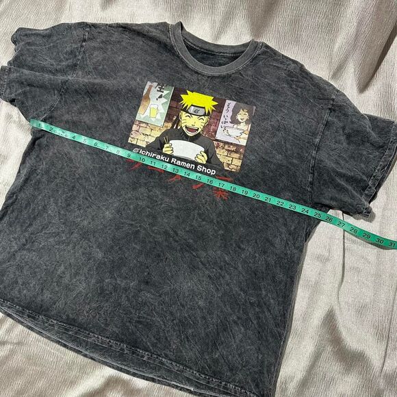 Grey Stone Wash Naruto ramen tshirt XL - Picture 5 of 5